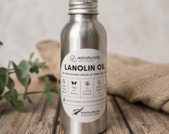 Reines neuseeländisches Lanolinöl - EP Grade, 100ml (kosmetisch, reich an Vitamin D3)