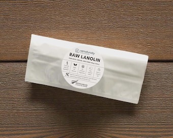 Lanoline pure néo-zélandaise - Brute (sachets) : 100 g - 400 g - LIVRAISON GRATUITE dans le monde entier (nouvelle-zélande, anhydre, brute, graisse de laine)