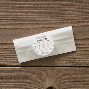 Lanolina pura de Nueva Zelanda - Grado farmacéutico (sobres): 100 g - 400 g (Nueva Zelanda, anhidra, cosmética, farmacéutica, grasa de lana)