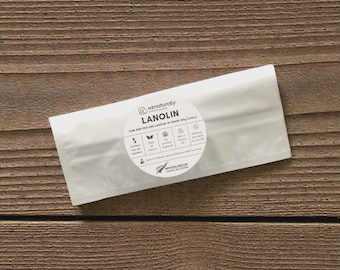 Pure NZ Lanolin - Pharmaceutical Grade (sachets): 100g - 400g (new zealand, anhydrous, cosmetic, pharmaceutical, wool grease)