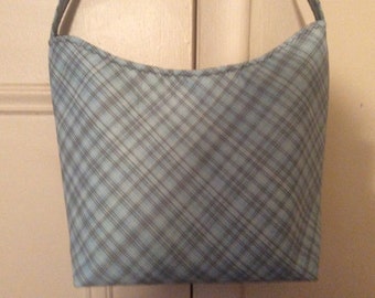 Green/Brown Plaid Handbag