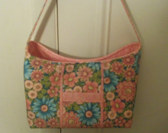 Multi Color Floral Handbag
