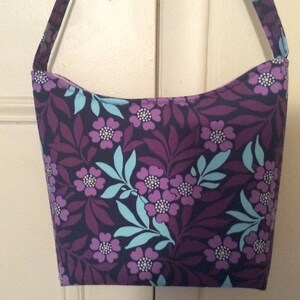 Purple Flower Handbag