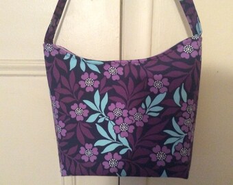 Purple Flower Handbag