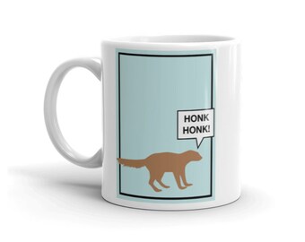 LPOTL  Gef The Talking Mongoose Mug - Last Podcast on the left graphic coffee cup &#39;honk honk&#39;