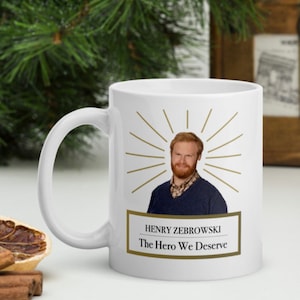 LPOTL Henry mug, 'Henry Zebrowski- the hero we deserve'- Last Podcast on the left mug / coffee or tea cup