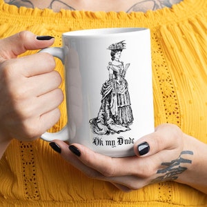 Ok my dude morbid podcast mug, morbid coffee mug or tea cup, keep it weird mug, true crime podcast mug gift
