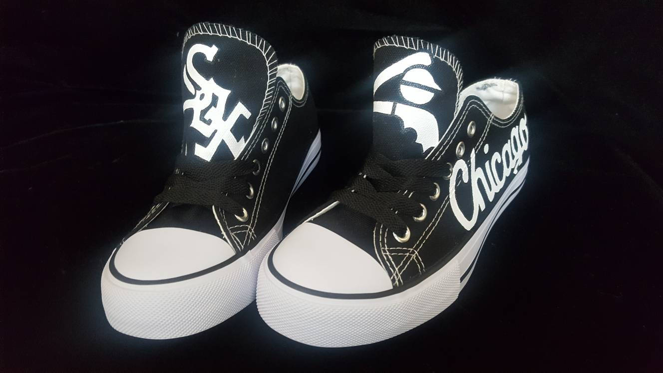 custom Chicago WHITE SOX hand painted fan art shoes Etsy