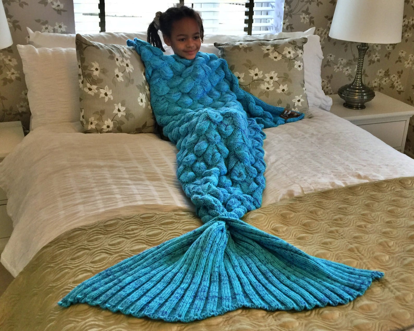 Personalised Mermaid Tail Blanket / Kids and Adults / Etsy