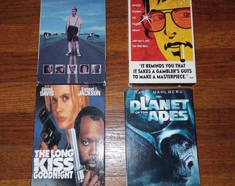 4 VHS Tapes Waiting for Guffman, Long Kiss Goodnight. The Kid Stays in the Picture Great Condition!