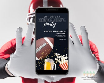 Super Bowl Party Digital Invitation