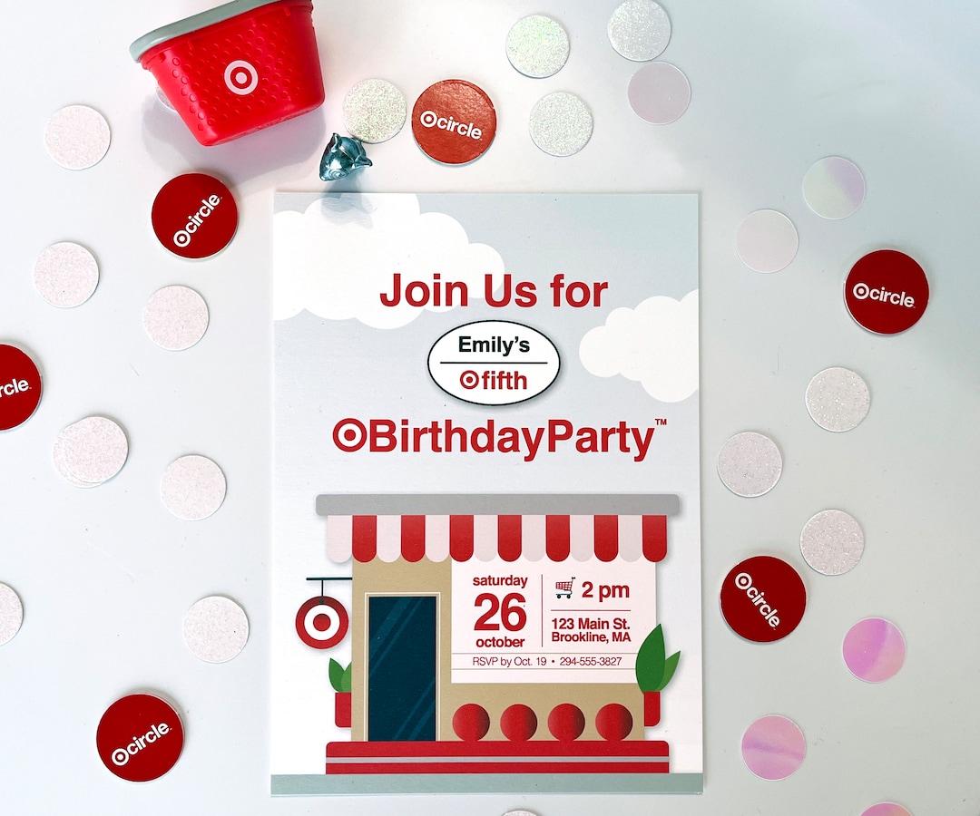 Target Party Invitations Etsy