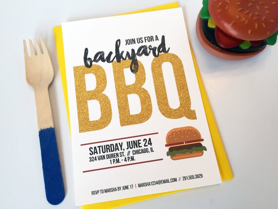 Summer Pool Party q Cookout Invitation Etsy