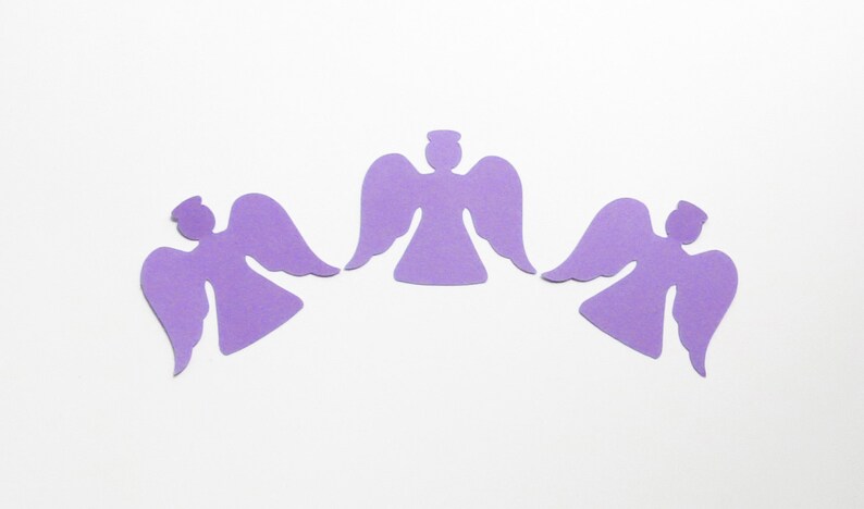 Purple Angel Die Cuts 1-3 Inch Diecuts Choose Your - Etsy