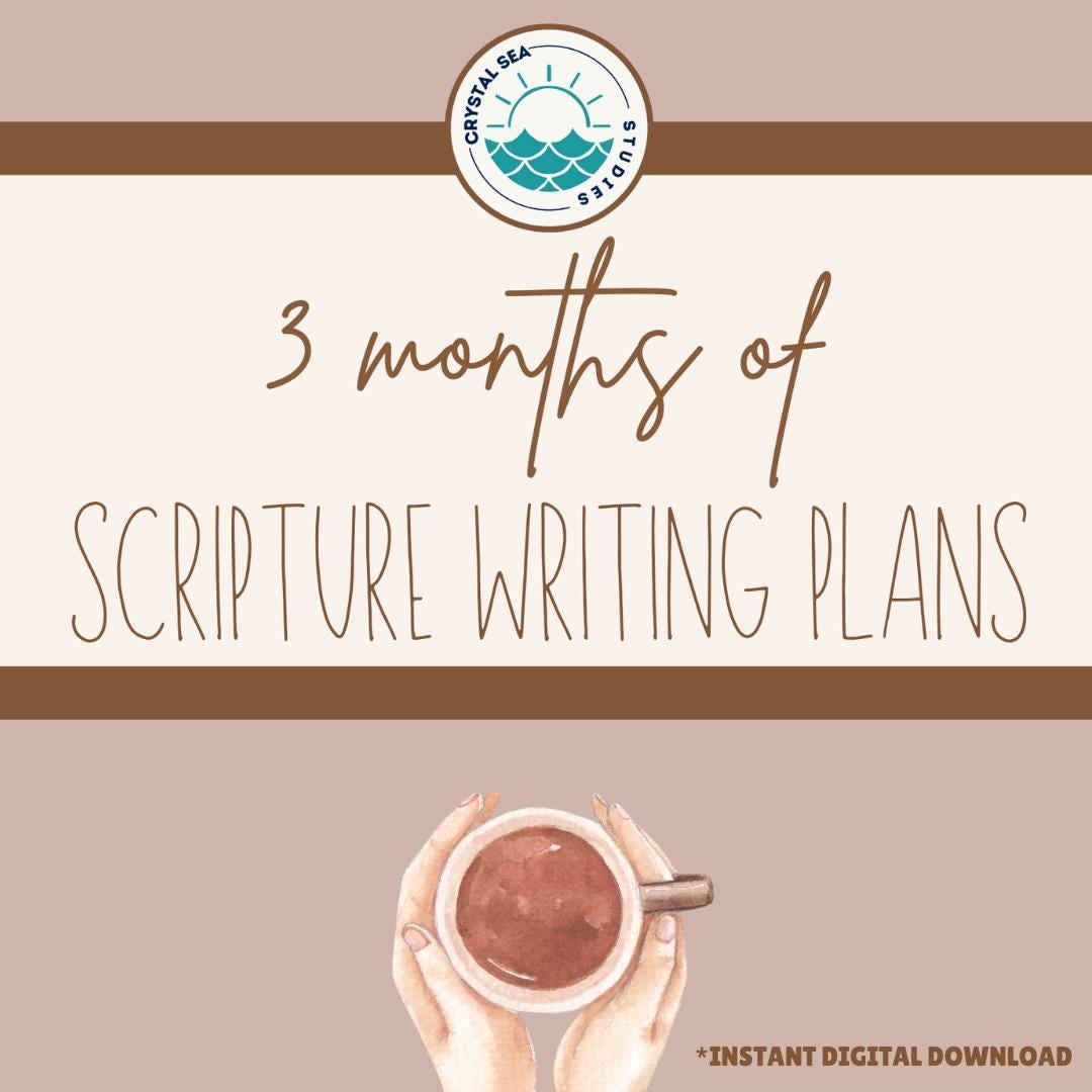 3 Months of Scripture Writing Plans