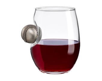 BenShot Baseball Wine Glass