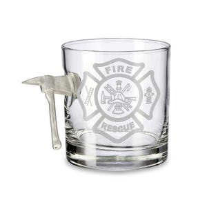 BenShot Fire Axe - Maltese Cross Rocks Glass
