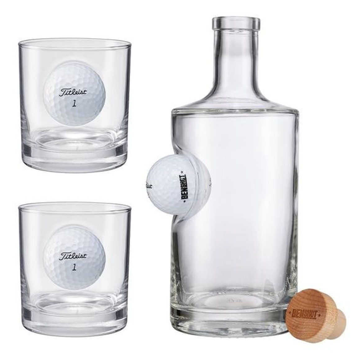Golf Ball Decanter and Rocks Glass Set Etsy