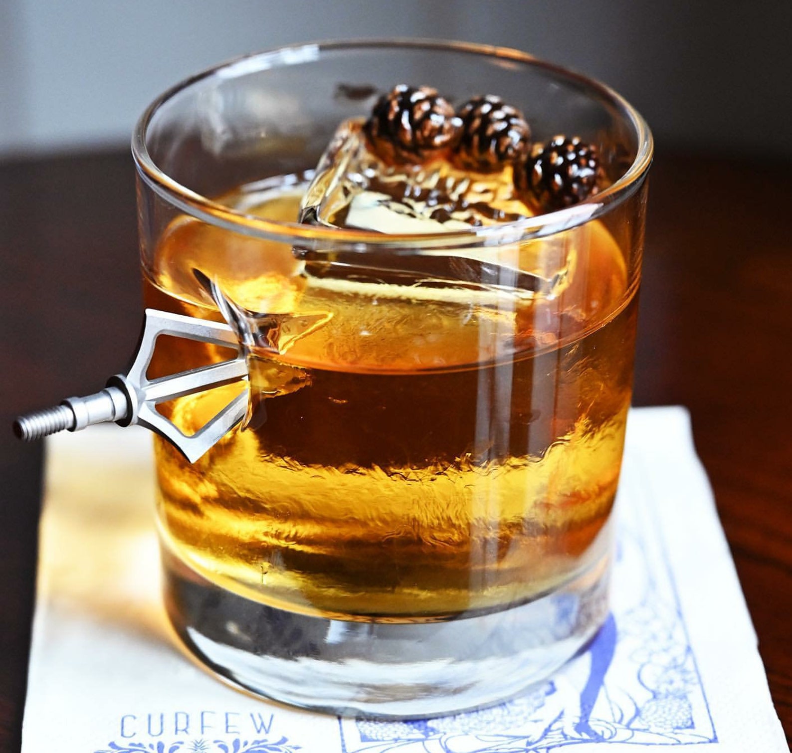 Benshot Broadhead Rocks Glass Etsy