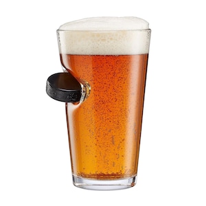 BenShot SlapShot™ Hockey Puck Pint Glass