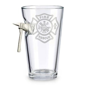 BenShot Fire Axe - Maltese Cross Pint Glass