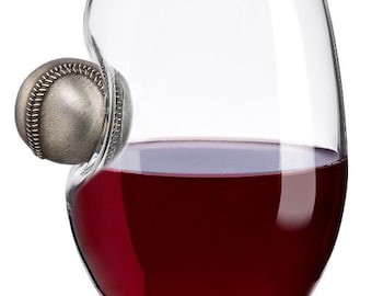 BenShot Baseball Wine Glass