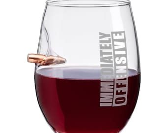 BenShot Immediately Offensive Bullet Wine Glass