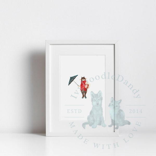 DIGITAL DOWNLOAD, Mr. Tumnus, Baby Narnia Character Watercolor