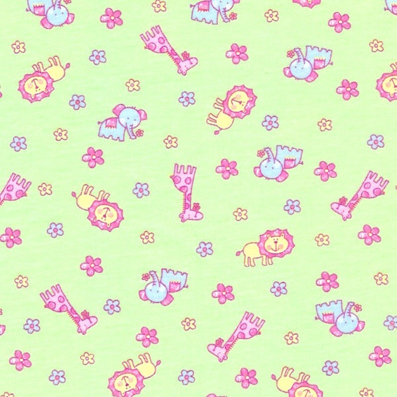 Cotton Knit Fabric Baby Interlock Print Fabric stretch Etsy