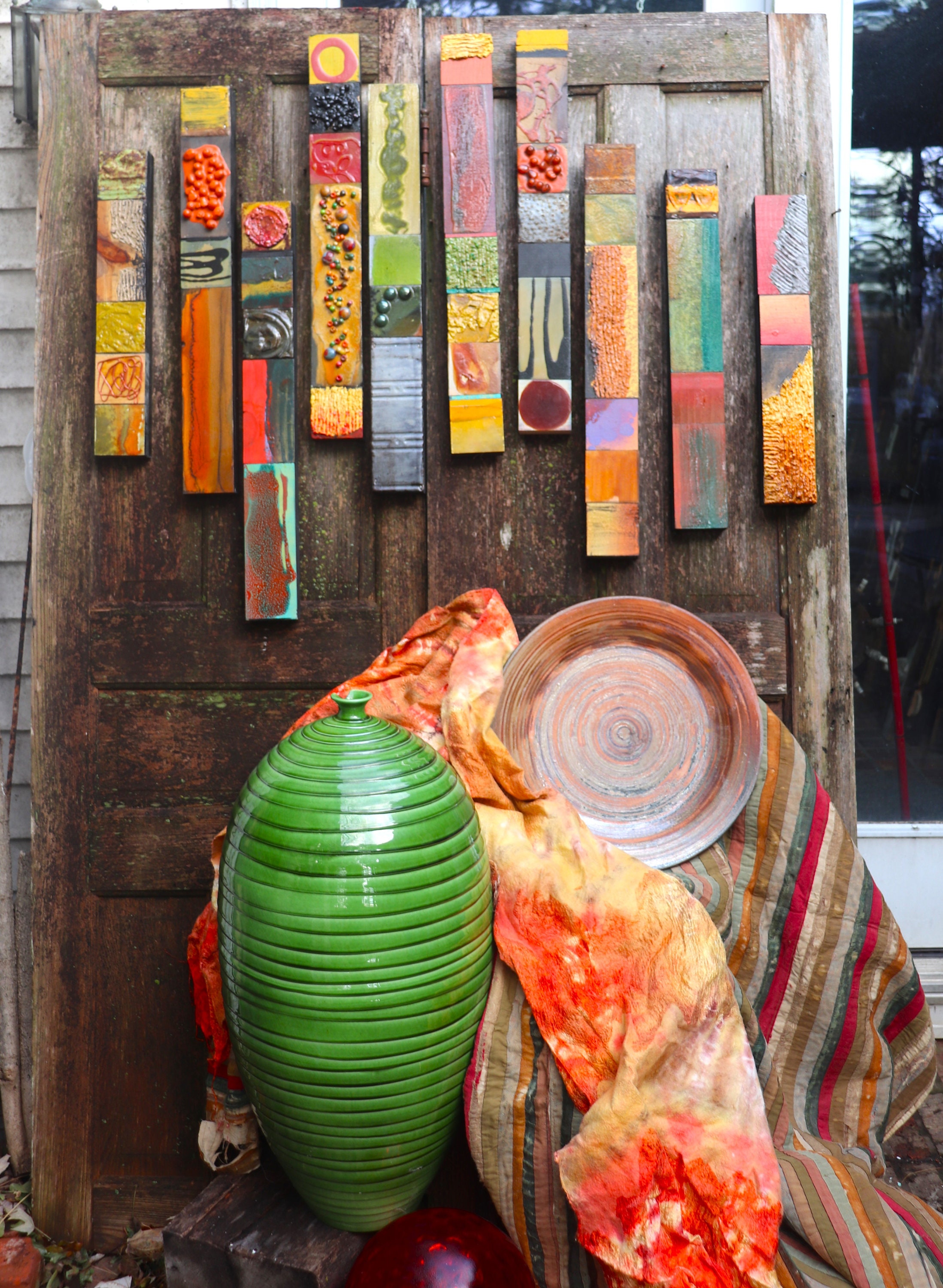 5 Sculpture GIFT SALE Story Sticks Panels Totems Tribal Mid Century ...
