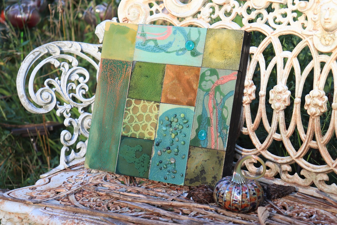 SALE Gift Collages Retro Mid Century Modern Ceramic Tile - Etsy