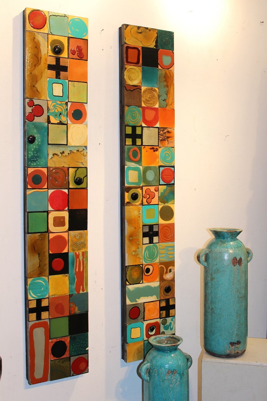 BIG SALE Story Stick Totems Retro Mid Century Modern Boho Recycled 2 ...