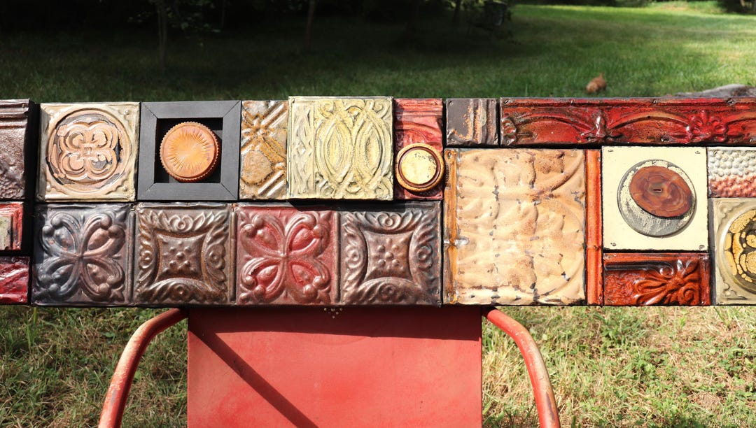 SALE BIG WALL Sculpture Relief Panels Hand Painted Mixed Media Totems ...
