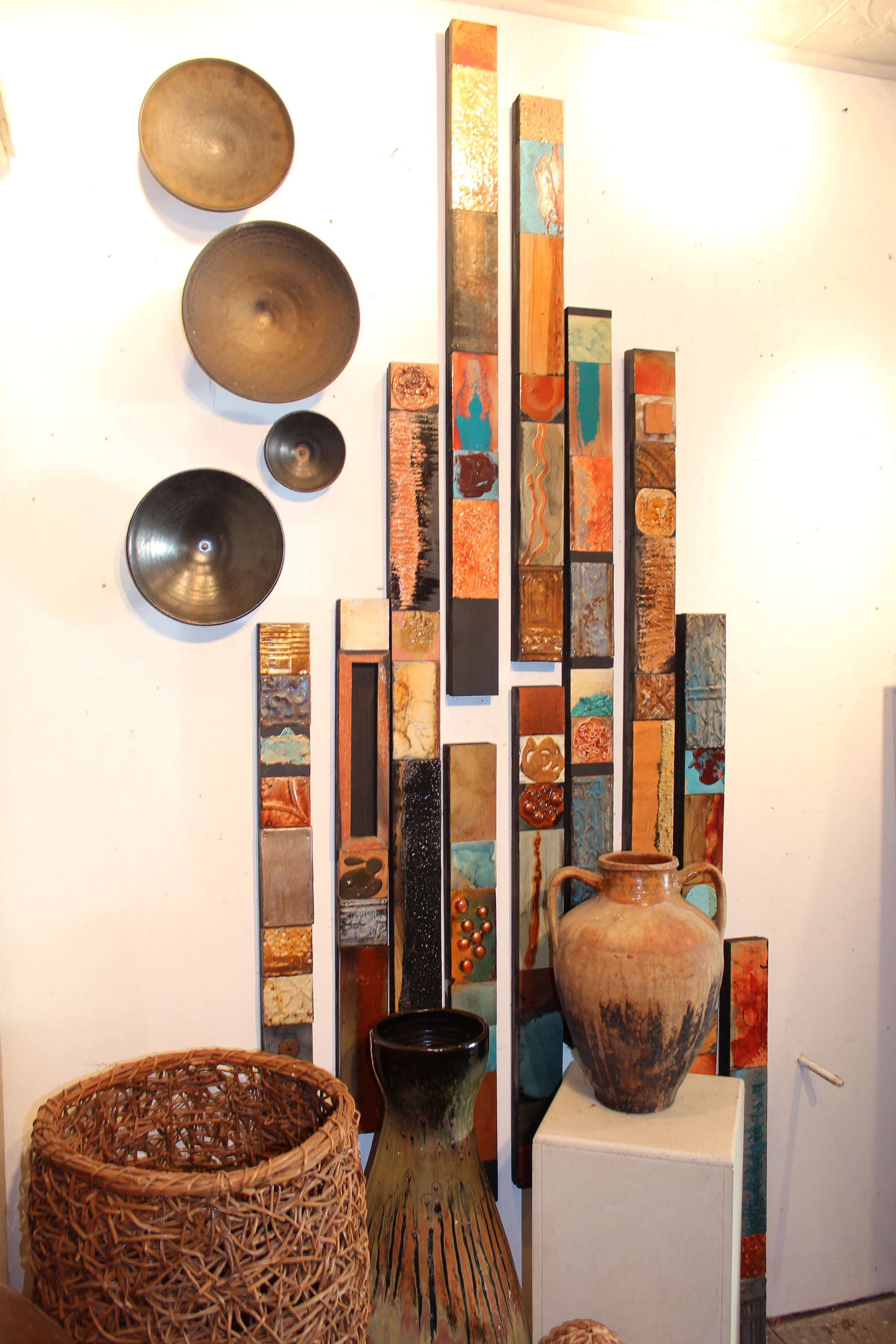 Decke Zinn Fliese Heartbeat glasiert Metall & Holz | Etsy