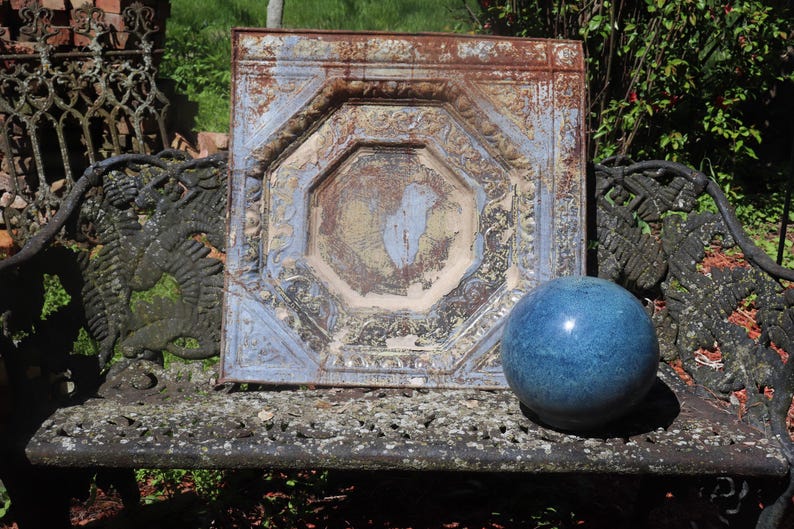 Primitive Tile SALE Rare Vintage Ceiling Tin Tile Panels Gorgeous Orig. 1800s Patina ...
