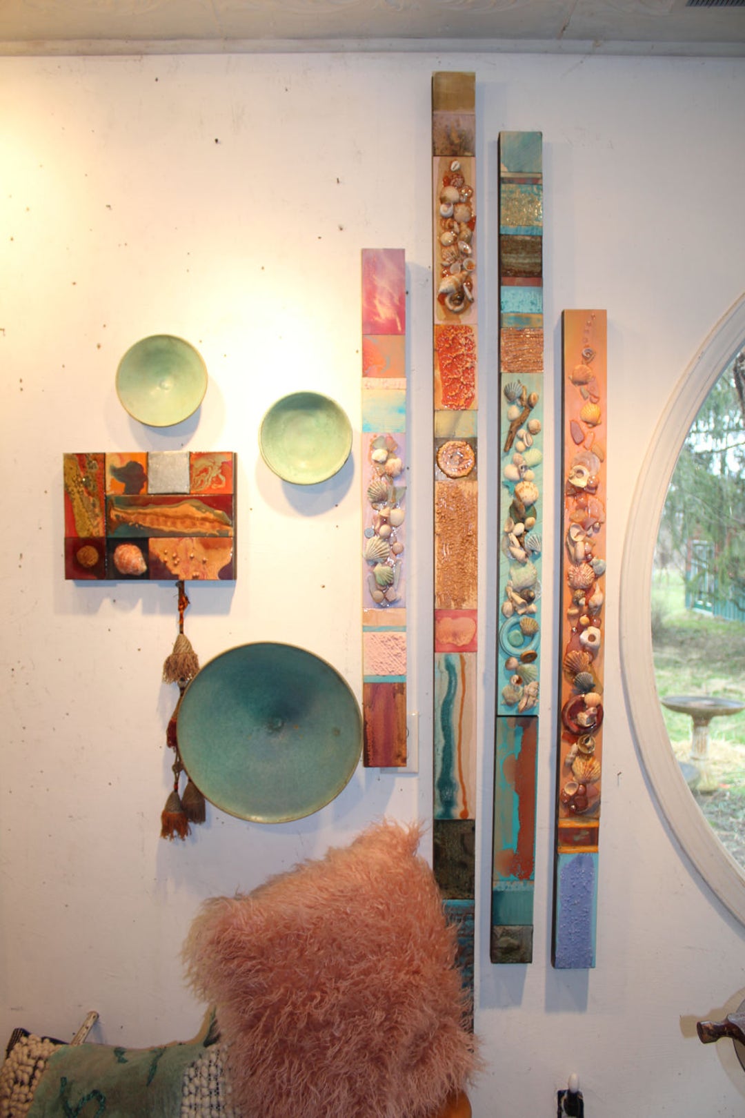 Distressed Textures Found Objects Sea Glass Dream Bas Relief Etsy