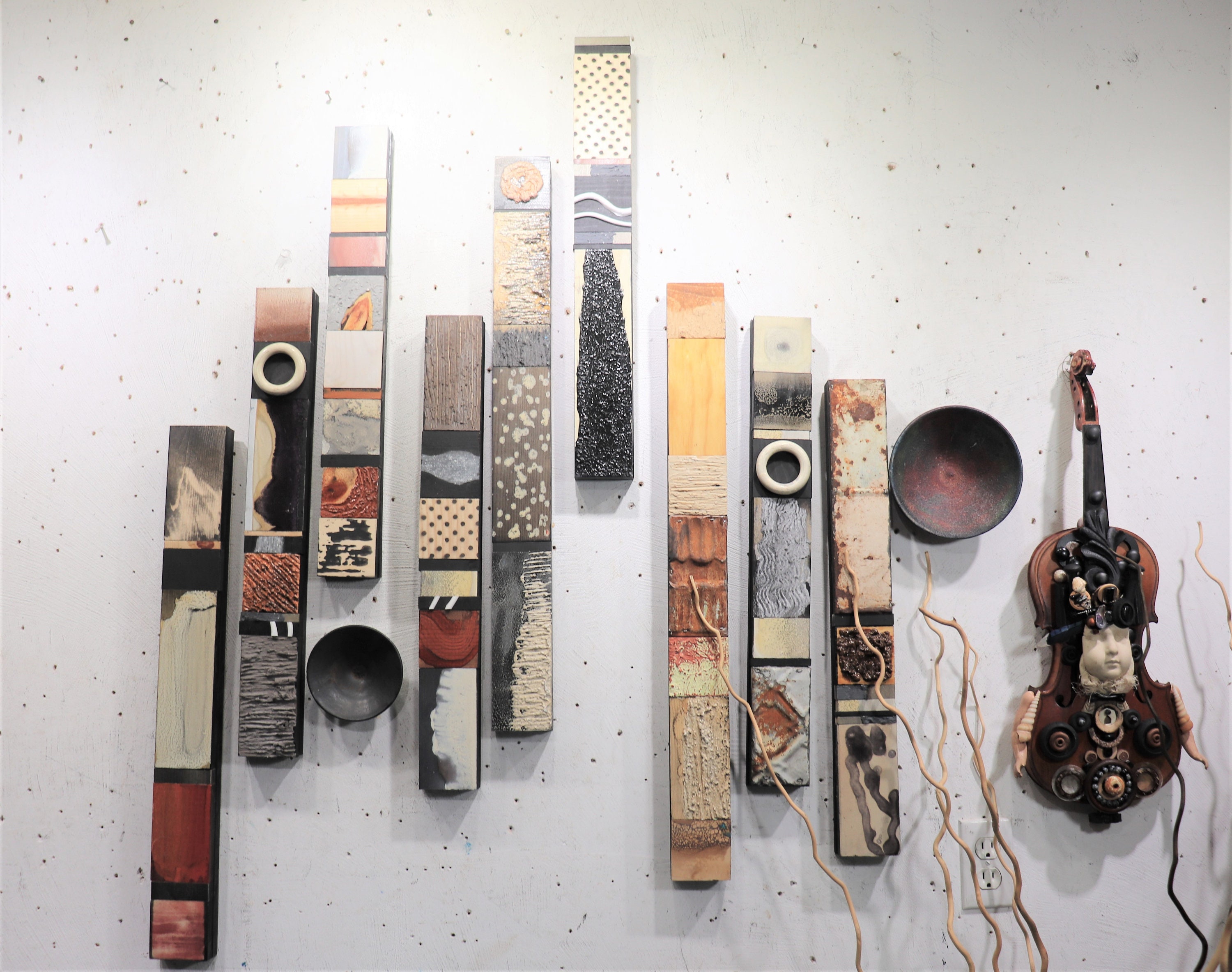 Rustic Upcycled Found Object Ultramodern 50s Vintage Distressed ...