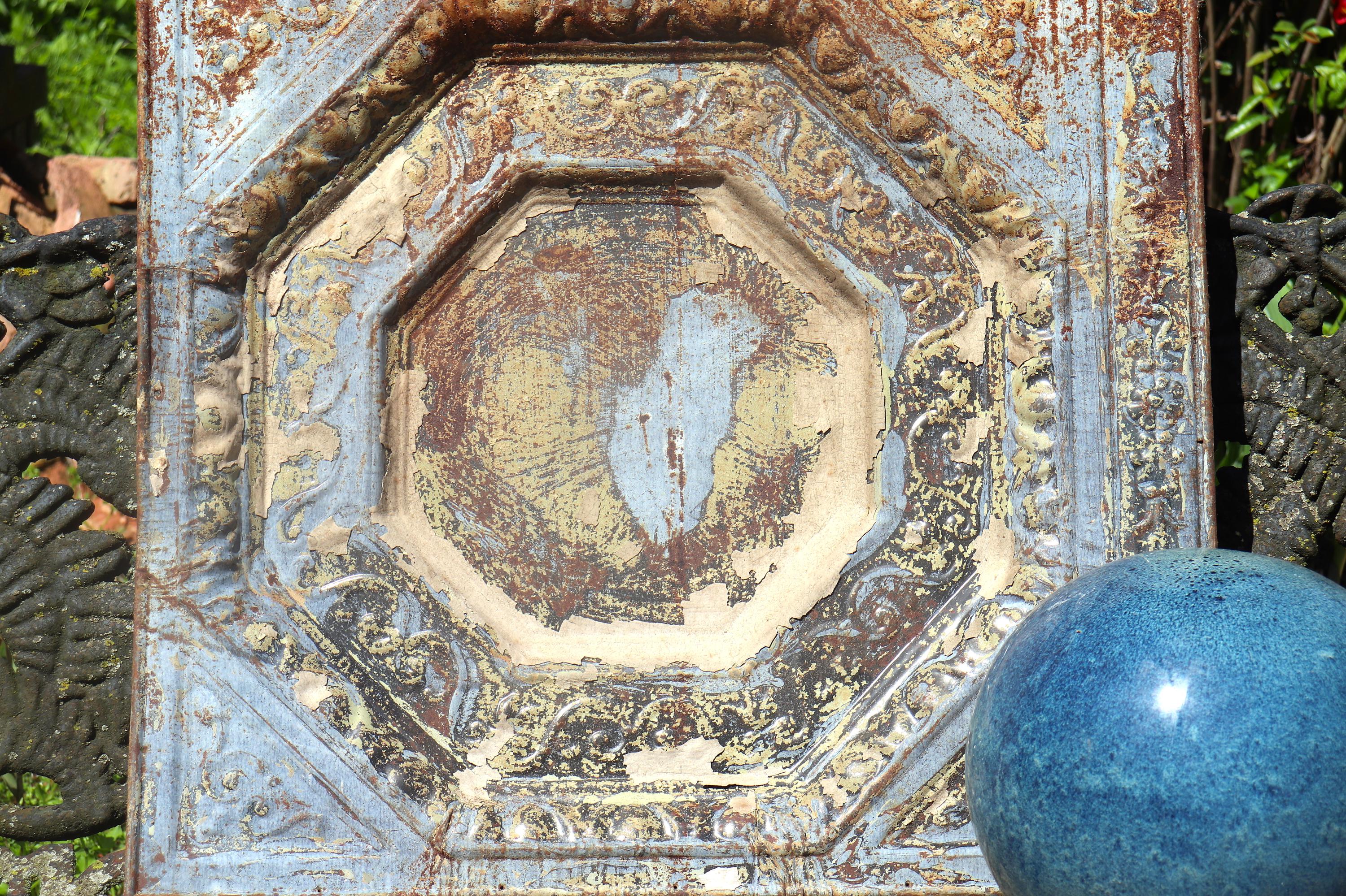 Primitive Tile SALE Rare Vintage Ceiling Tin Tile Panels Gorgeous Orig. 1800s Patina ...
