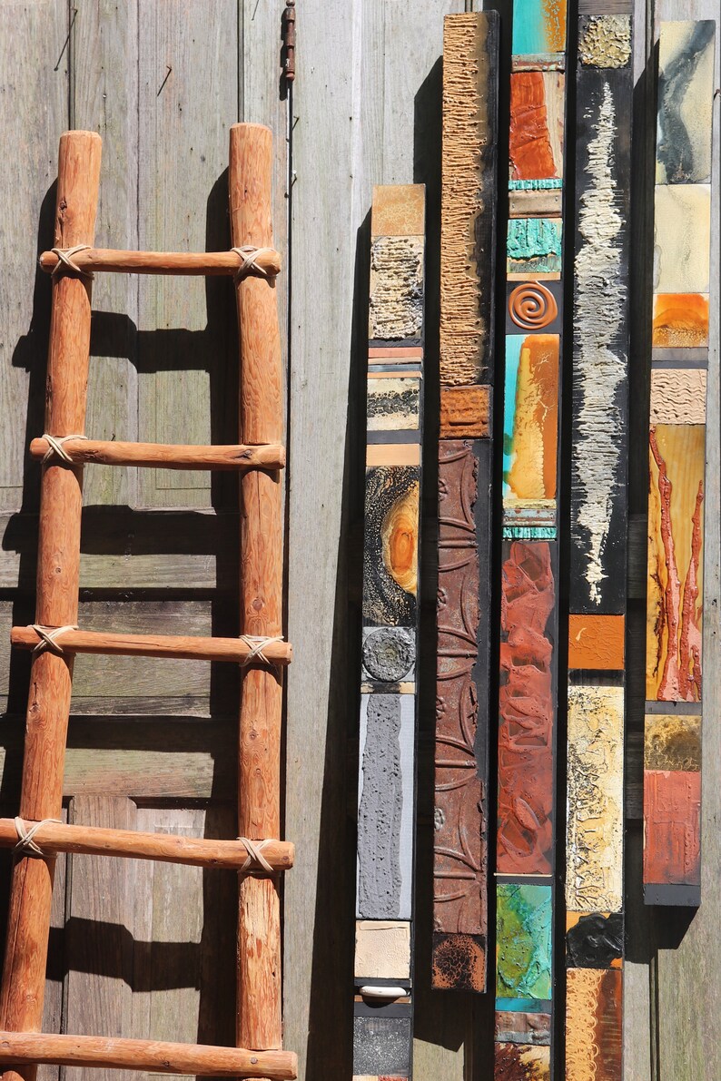 Rustic Decor Turquoise Indoor Outdoor Cabin Distressed Wall Etsy