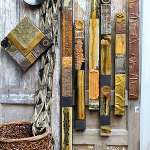 Of Africa Trendy Modern Tribal Decor Wood Metal Totems Buy 1orSet Natural 130 yr. Old Recycled Rust Patina, Old Texture Paint Found Objects