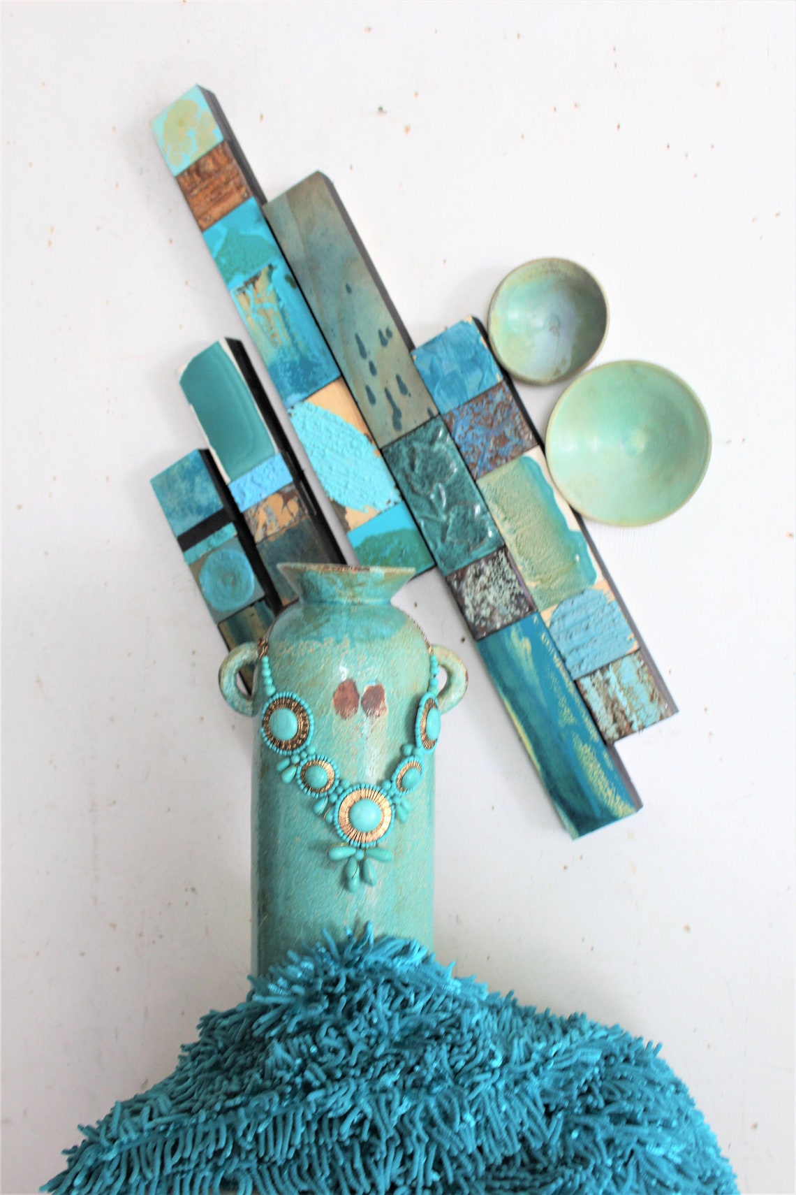 SALE 5 Best Selling Tribal Raindancer Totems Abstract Handmade Textured ...