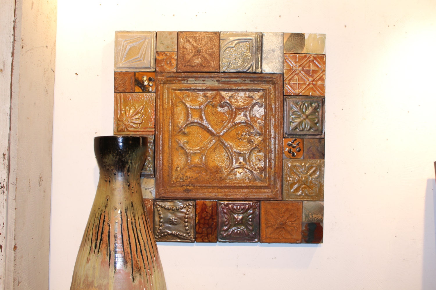 Metal Wood Garden Art Rustic Earthy Vintage Country Etsy