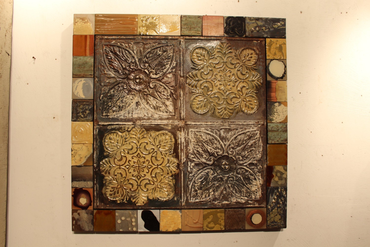 Metal Wood Garden Art Rustic Earthy Vintage Country Etsy