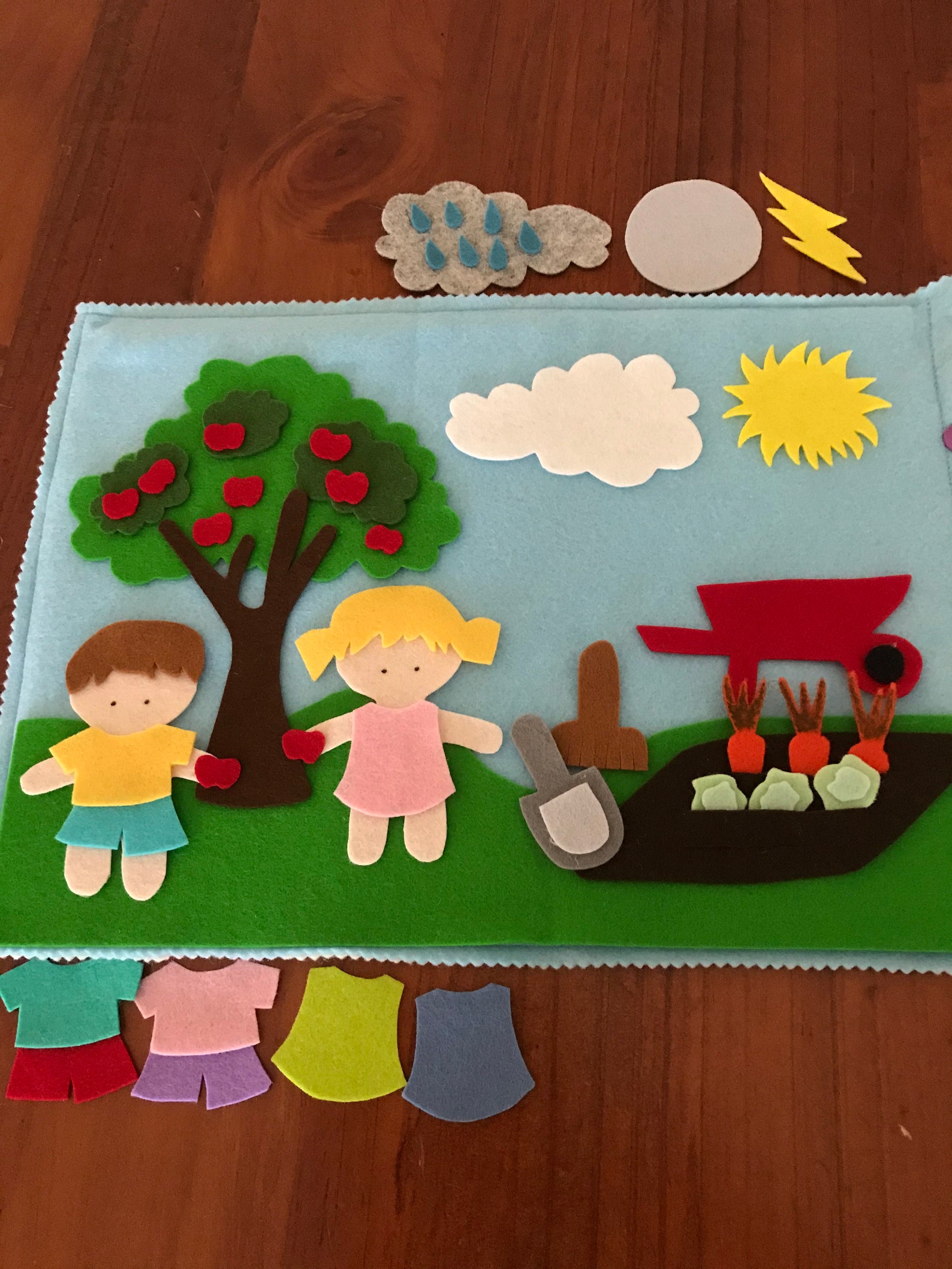 Felt Board Pieces/ Felt Activity Game/ Sensory Play Etsy