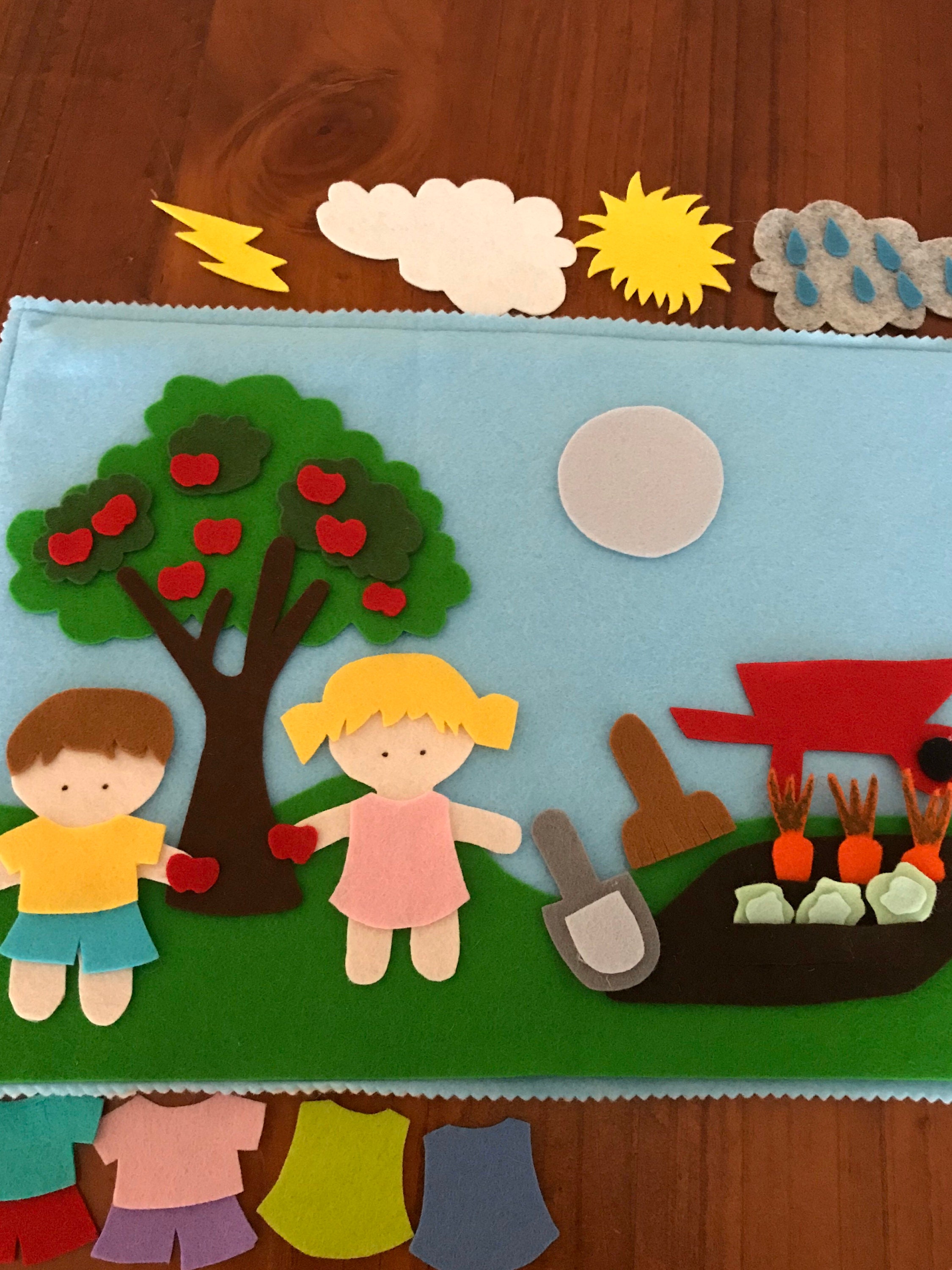 Felt Board Pieces/ Felt Activity Game/ Sensory Play Etsy