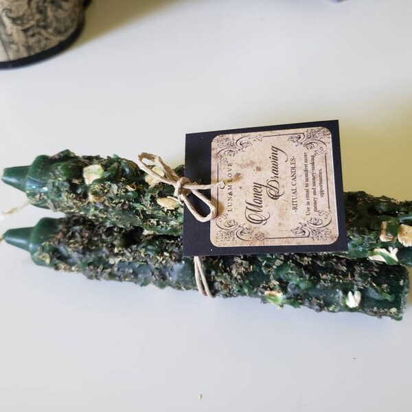 Money Drawing Candle Bundle ~ Money Drawing ~ Prosperity ~ Abundance ~ Ritual Candles