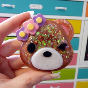 Cute Bear Desk Buddy Figurine | Kawaii Paperweight | Cute Desk Decor | Cute Office Decor | Friendship Gift | Teen Gift | Girlfriend Gift