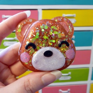 Cute Bear Desk Buddy Figurine | Kawaii Paperweight | Cute Desk Decor | Cute Office Decor | Friendship Gift | Teen Gift | Girlfriend Gift