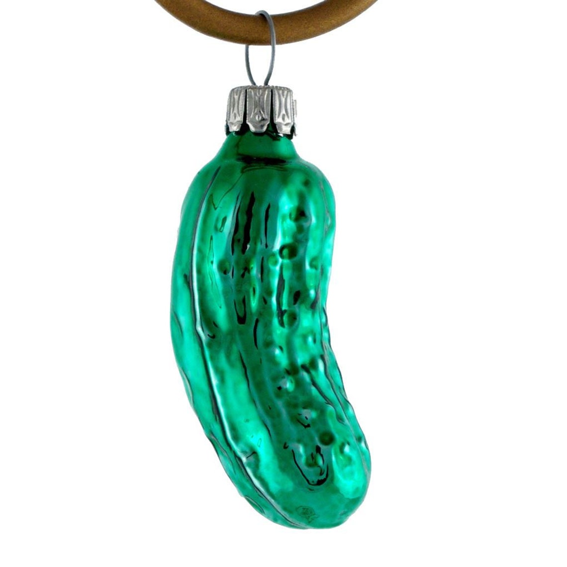 Handblown Glass German Pickle Christmas Ornament small Etsy