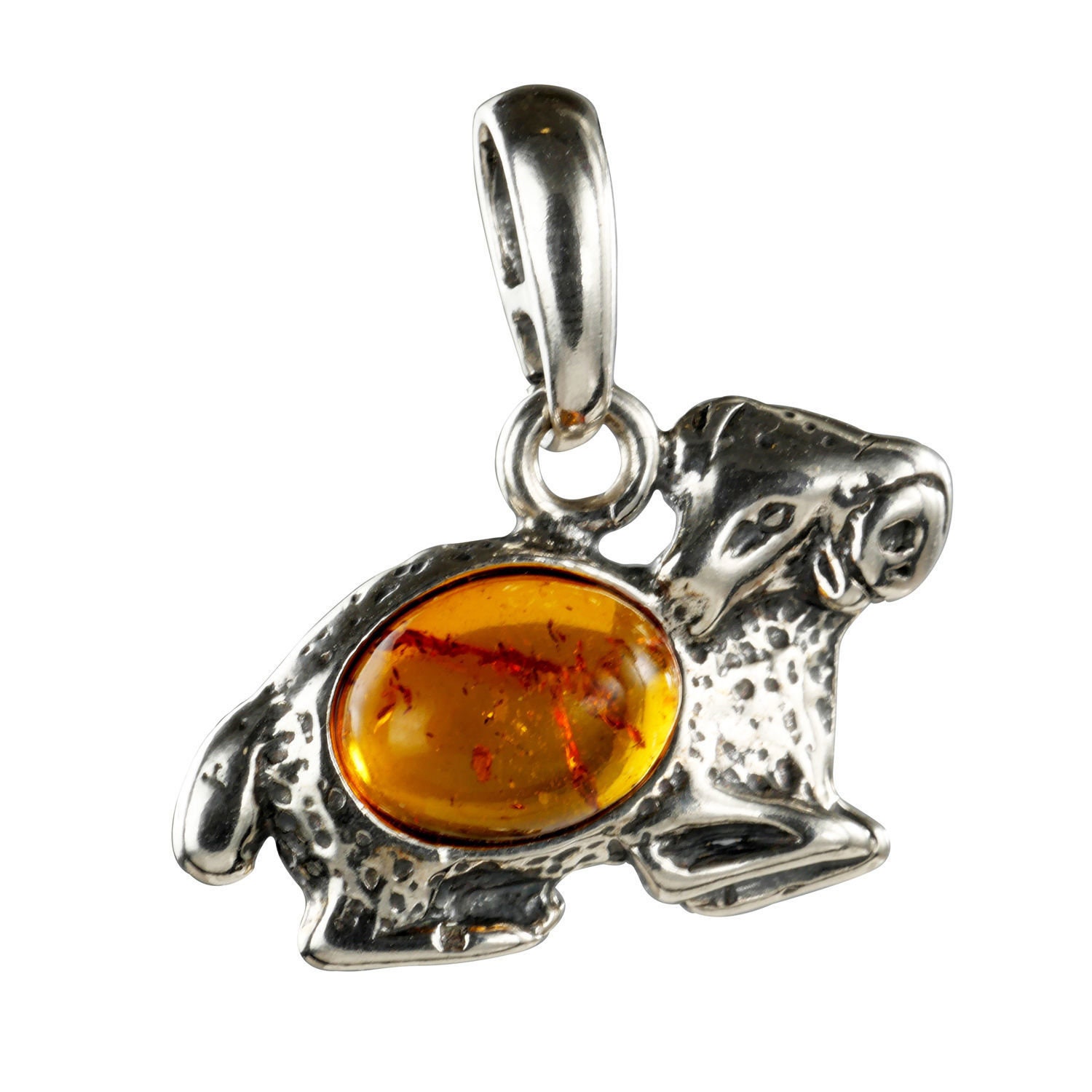 NATURAL BALTIC AMBER STERLING SILVER 925 PENDANT & CHAIN NECKLACE Certified 